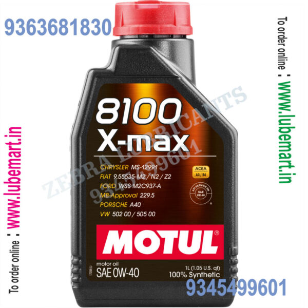 MOTUL 8100 X-MAX 0W-40 1LITRE 2