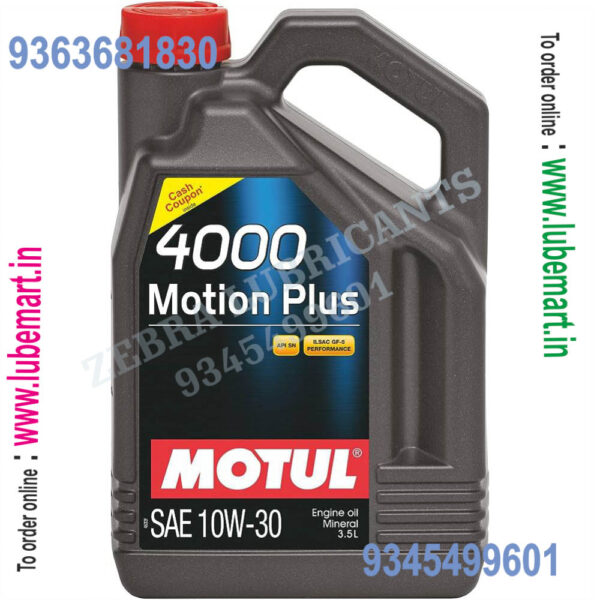 MOTUL 4000 MOTION + 10W-30 NON COUPON 3.5LITRE 1