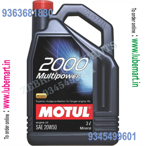 MOTUL 2000 M.POWER 20W-50 NON COUPON 3LITRE 1