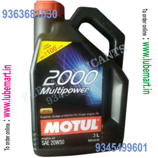 MOTUL 2000 M.POWER 20W-50 NON COUPON 3LITRE 2