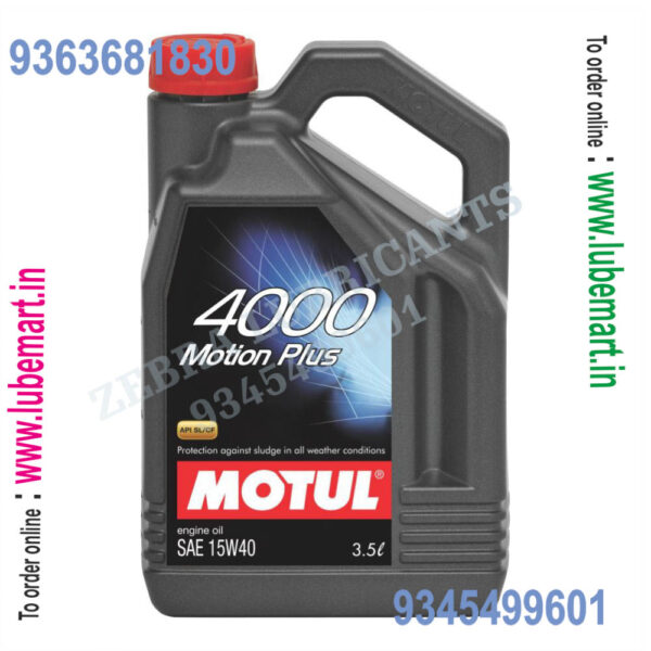 MOTUL 4000 MOTION PLUS 15W-40 3.5LITRE 1