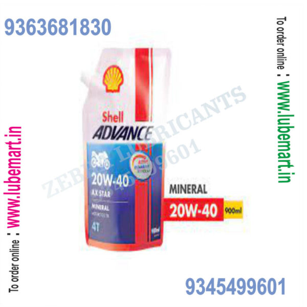 SHELL ADVANCE AX STAR 20W40 900MILLILITTRE 1