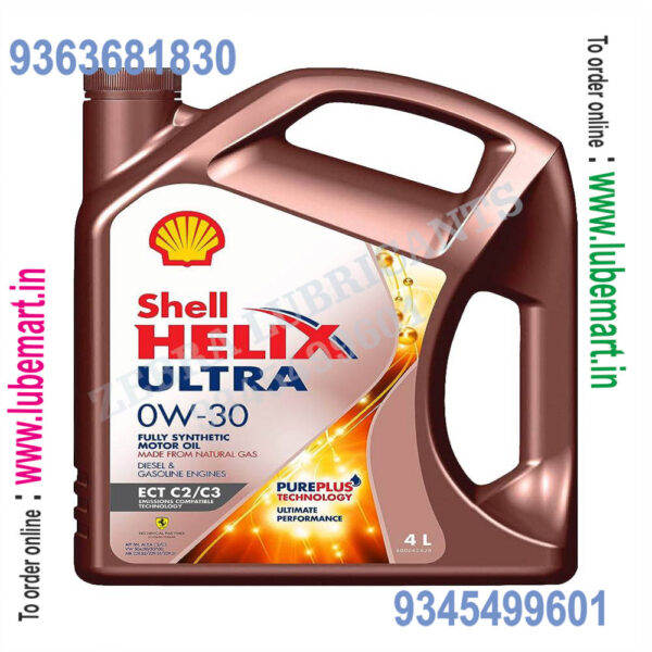 SHELL HELIX ULTRA ECT 0W30 4LITRE 3