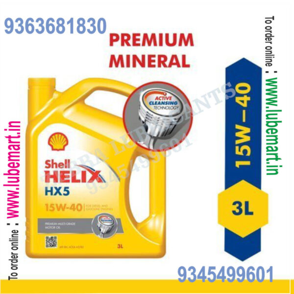 SHELL HELIX HX5 15W40 3LITRE 2