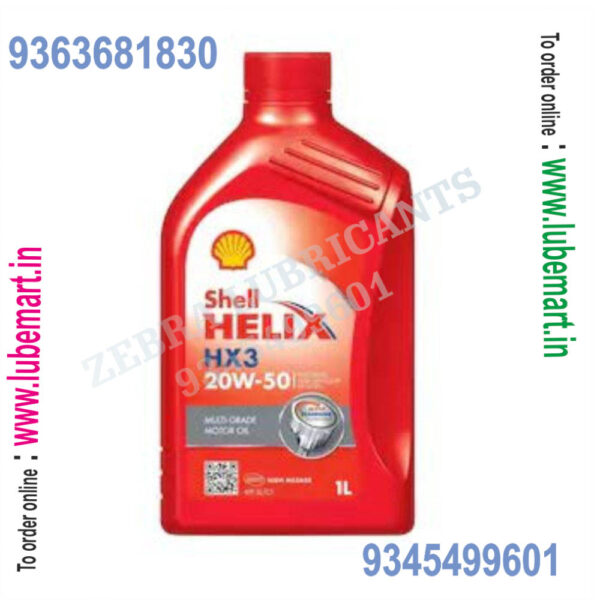 SHELL HELIX HX3 20W50 1LITRE 3