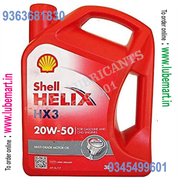 SHELL HELIX HX3 20W50 3LITRE 1