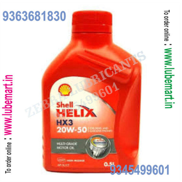 SHELL HELIX HX3 20W50 500MILLILITRE 2
