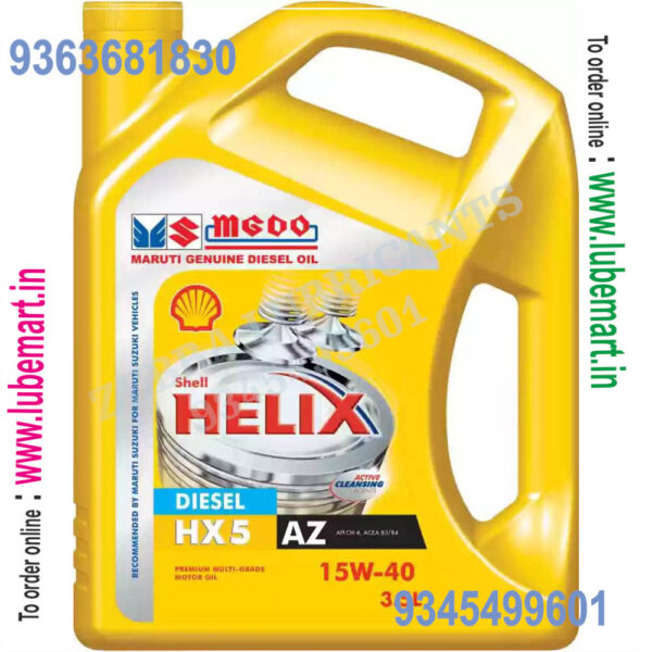 SHELL HELIX HX5 AZ(MARUTI)2 15W403.5LITRE 1