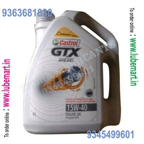 Castrol GTX DIESEL 15W-40 CI4+ 4 litre 3