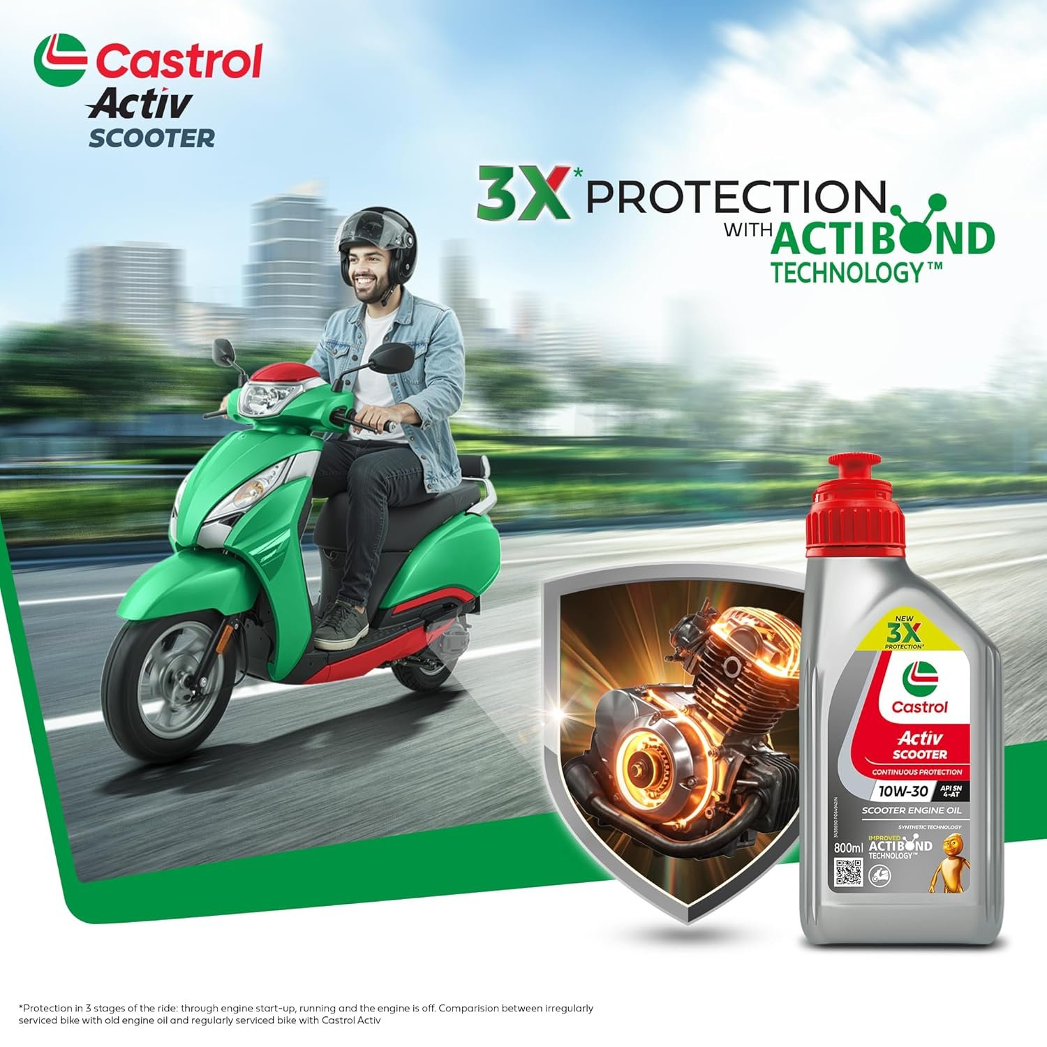 CASTROL ACTIV SCOOTER 10W-30 - 800ml - Image 5