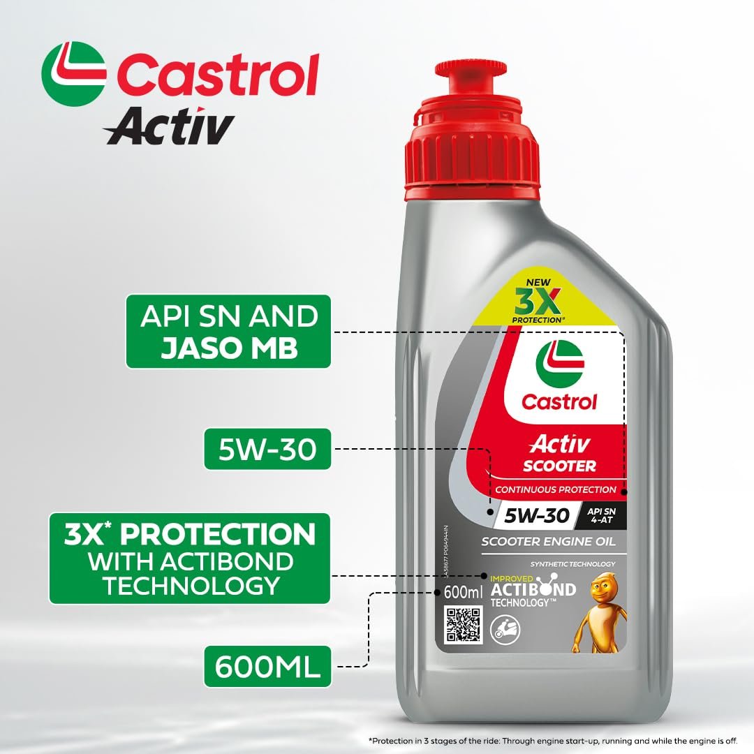 CASTROL ACTIV SCOOTER(5W-30) - 600ml - Image 4