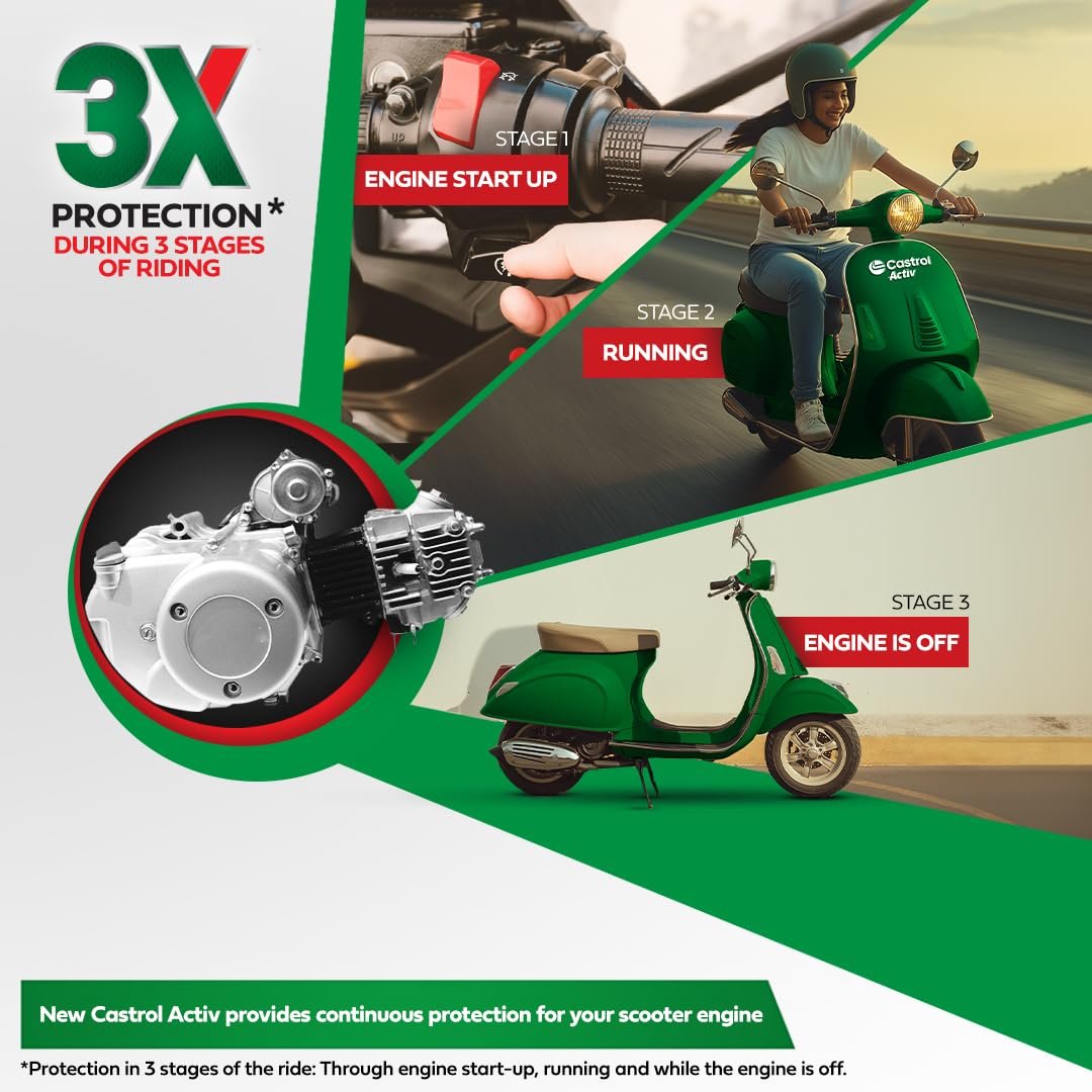 CASTROL ACTIV SCOOTER(5W-30) - 600ml - Image 6