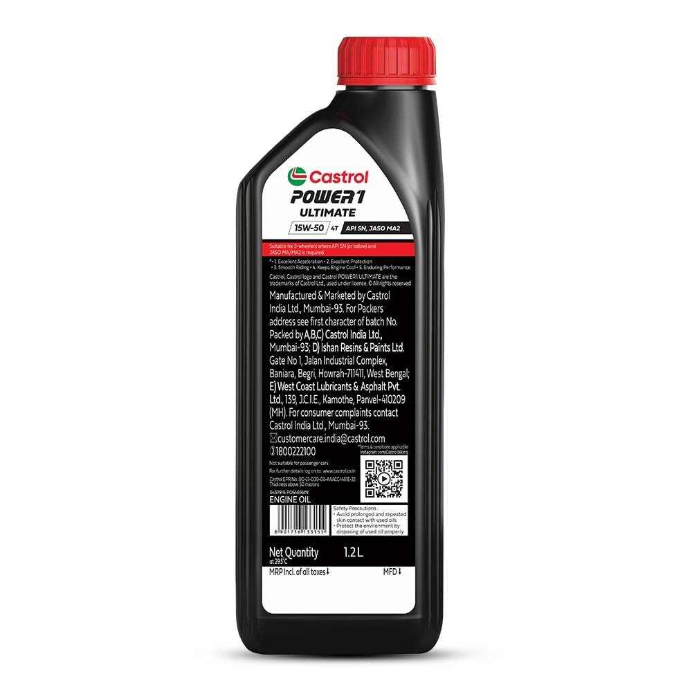 CASTROL POWER1 ULTIMATE(15W-50) - 1.2L - Image 2