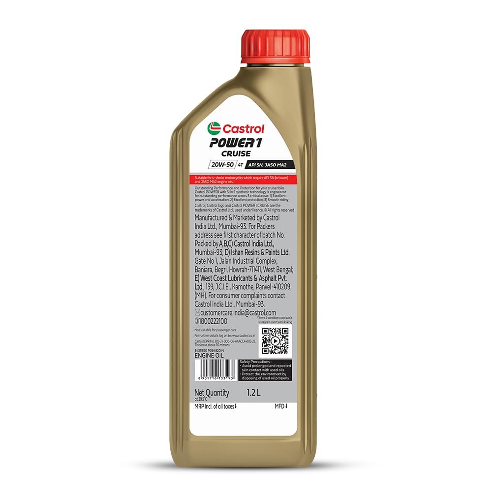 CASTROL POWER1 ULTIMATE(20W-50) - 1.2L - Image 2