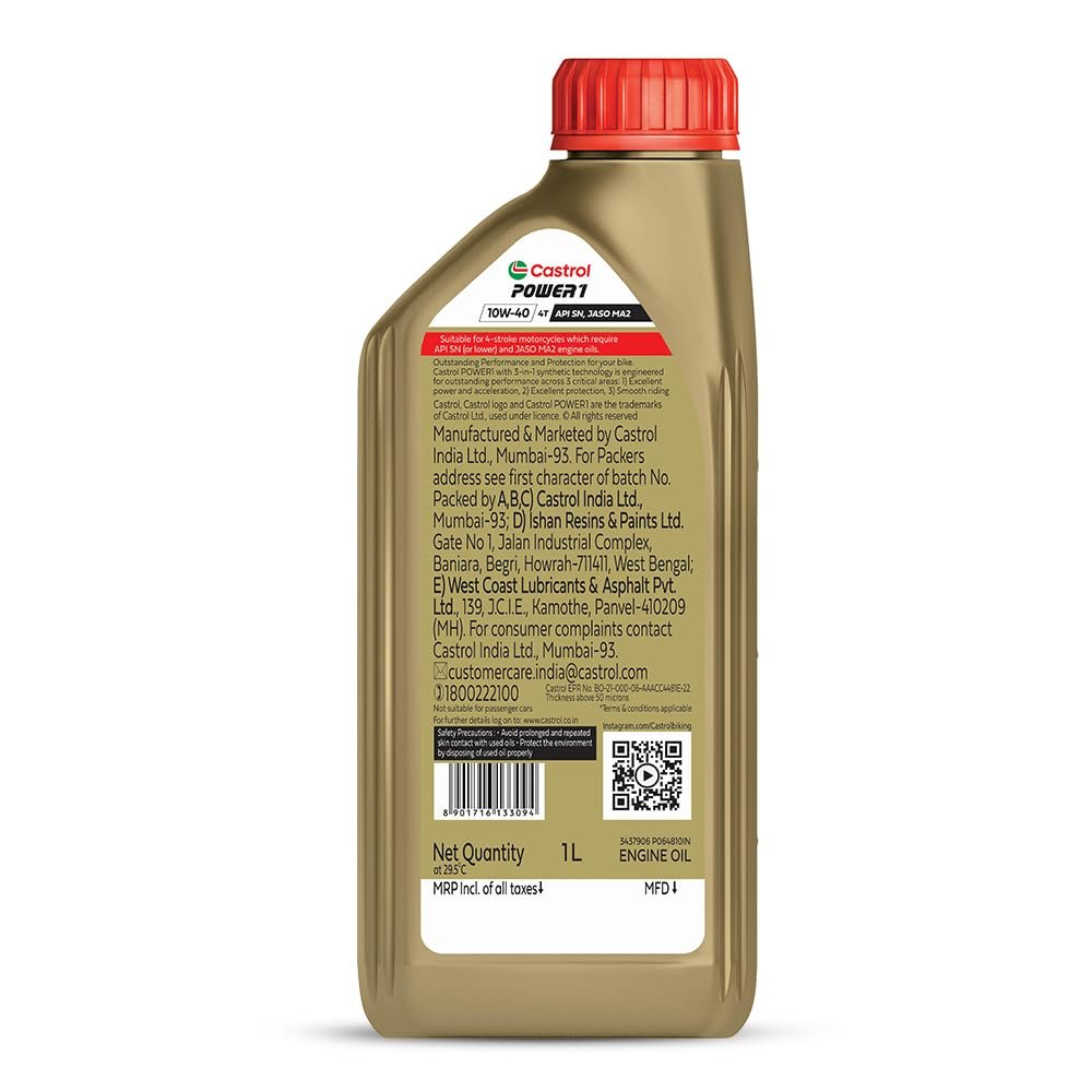 CASTROL POWER1 10W-40 - 1L - Image 2