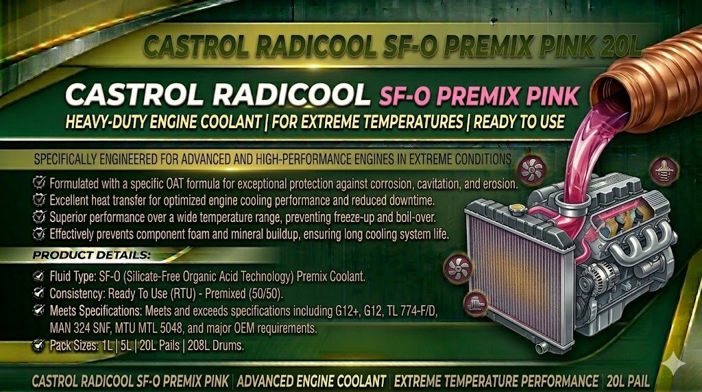 CASTROL RADICOOL SF-O PREMIX PINK - 1L